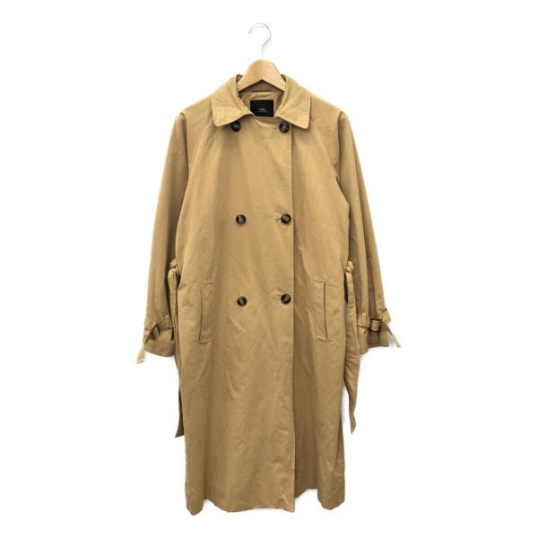 ザラ 裏地チェック柄 トレンチコート レディース SIZE XS (XS以下