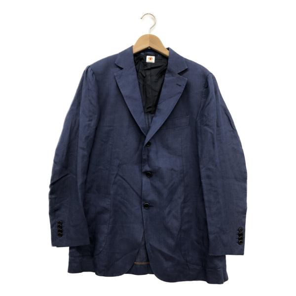 未使用　保管品　ルイジボレッリ　リネン　テーラードジャケット ルイジボレッリ テーラードリネンジャケット メンズ SIZE 50 (XL以上