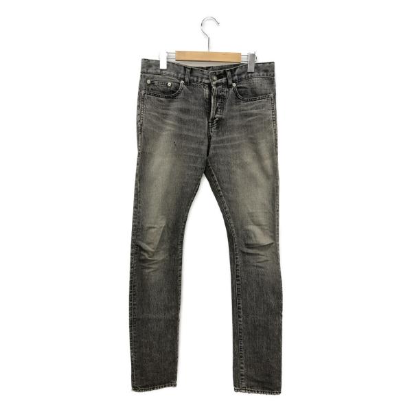 エディ期【希少】サンローラン パリ YSL ダメージ加工 デニムパンツ W28 エディ期【希少】サンローラン パリ YSL ダメージ加工 デニム