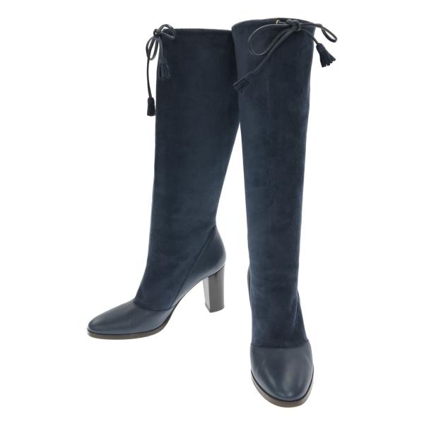 Loro Piana　ロロピアーナ　ロングブーツ　ムートンブーツ　ブラウン　36 ロロピアーナ 切替ロングブーツ レディース SIZE 36 1/2 (L) Loro
