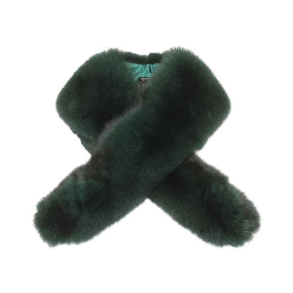 ケイタマルヤマ ファーマフラー グリーン レディース KEITA MARUYAMA  