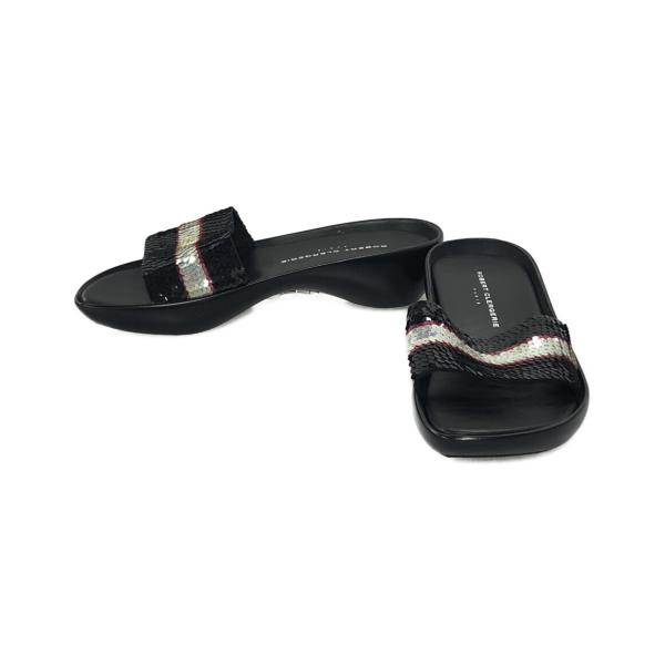 ロベールクレジュリー 新品・未使用 ロベールクレジュリー サンダル スパンコール レディース SIZE L