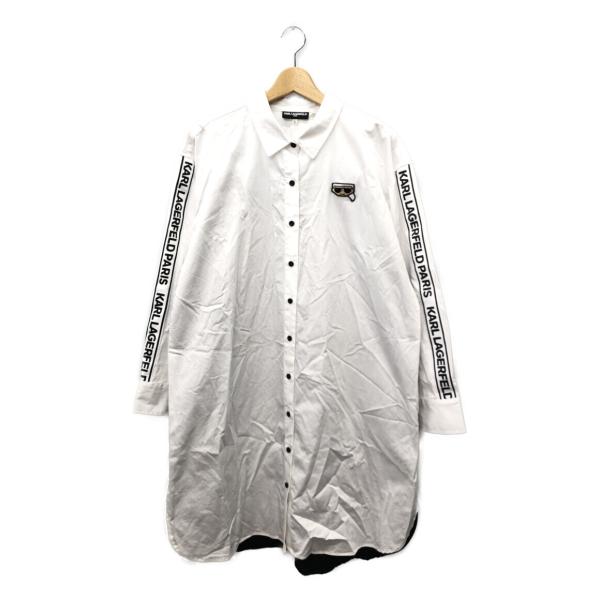カールラガーフェルド シャツワンピース ベルト ロゴ 大きい 白 3XL カールラガーフェルド シャツワンピース ベルト ロゴ 大きい 白 3XL