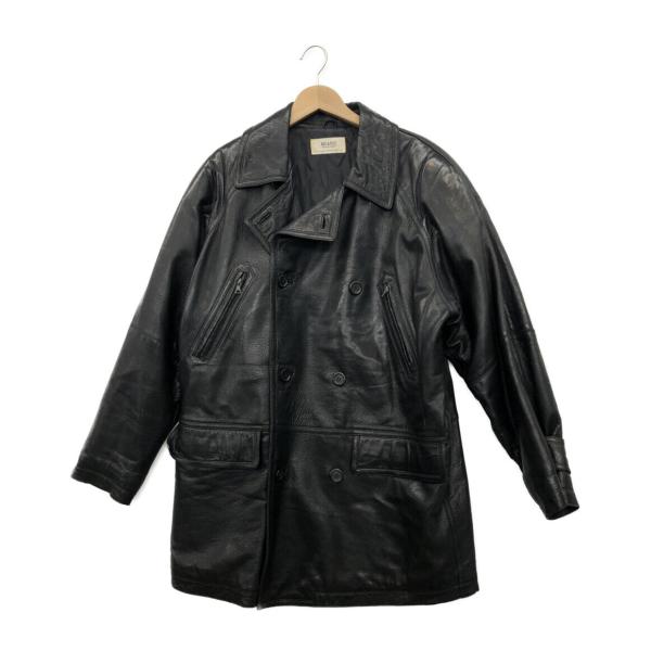 ラムレザーライダースジャケット メンズ (L) BRAINS ORGANIC FORM 中古