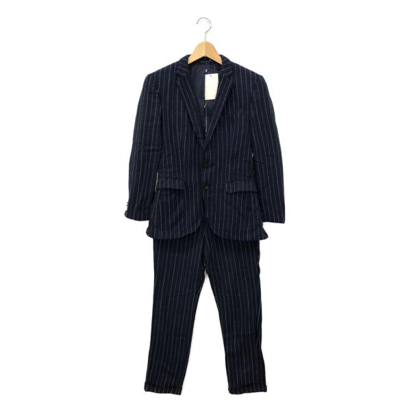 ✨美品✨ HUGO BOSS ヒューゴボス XL ストライプ スーツ ブラック henry-10230447-00101.jpg