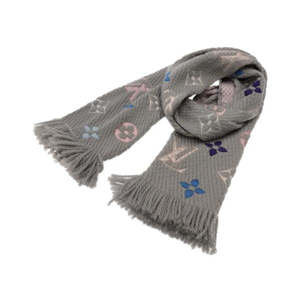 ✭美品✭LOUIS VUITTON エシャルプモノグラムブラックマフラー ルイヴィトン マフラー エシャルプ ロゴマニア M75874