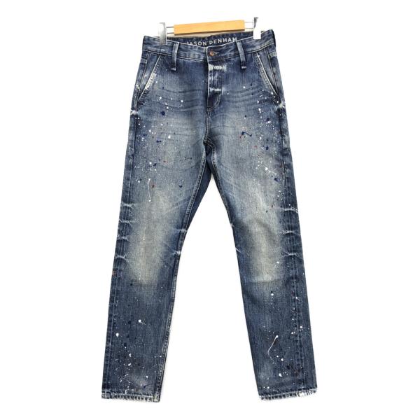 デニムパンツ ペイント加工 OSAKA DROP CARROT FIT メンズ SIZE デニムパンツ ペイント加工 OSAKA DROP CARROT FIT メンズ SIZE