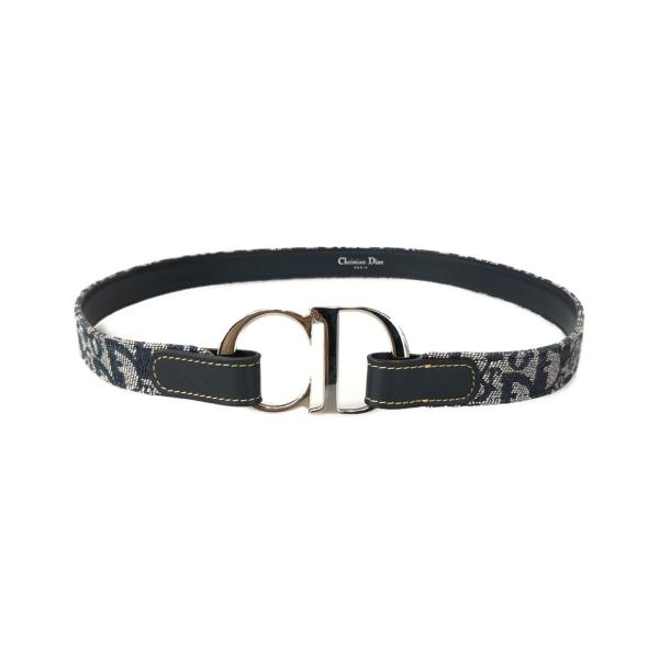 Christian Dior ディオール ベルト トロッターCDロゴ　ブラック 美品 Christian Dior ディオール ベルト トロッター柄 ブラック - メルカリ