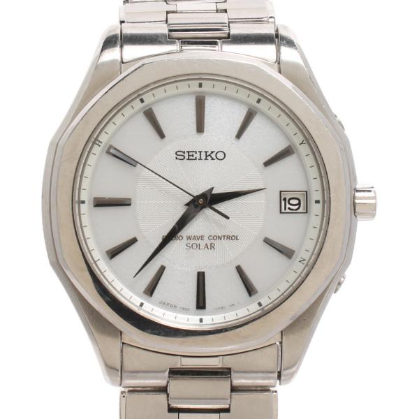 セイコー 腕時計 7B52-0AB0 ドルチェ ソーラー ホワイト メンズ SEIKO