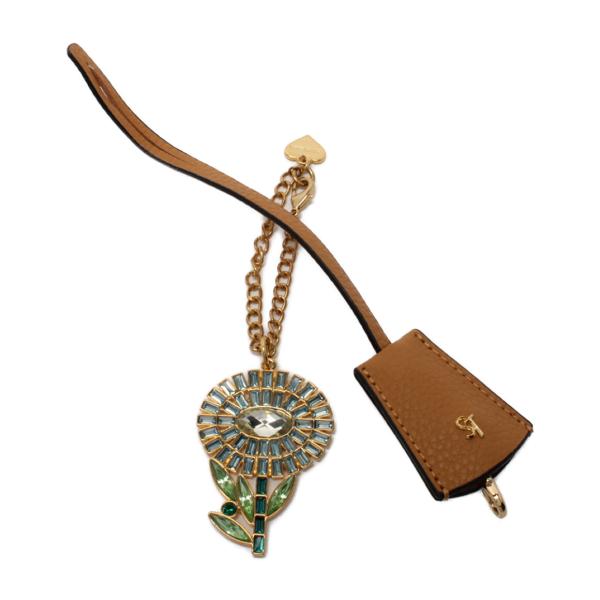 チャーム(サマンサタバサ)美品 バースデーストーンカラービジューファスナーチャーム（12月