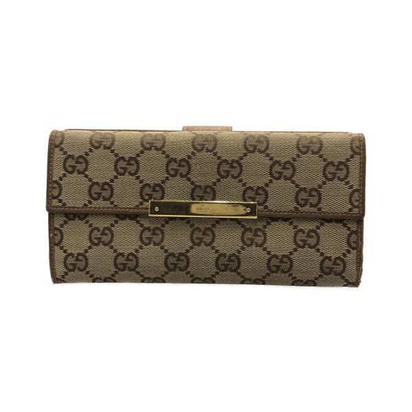 グッチ 二つ折り長財布 112715・3661 GGキャンバス レディース GUCCI