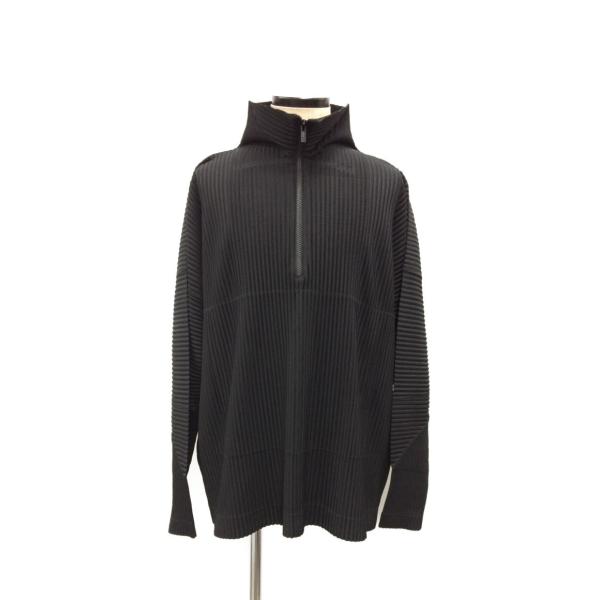 ISSEY MIYAKE 美品 イッセイミヤケ ハーフジッププリーツプル ISSEY MIYAKE 美品 イッセイミヤケ ハーフジッププリーツプル