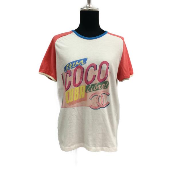 シャネル SIZE M (M) 17C キューバトリム Tシャツ CHANEL