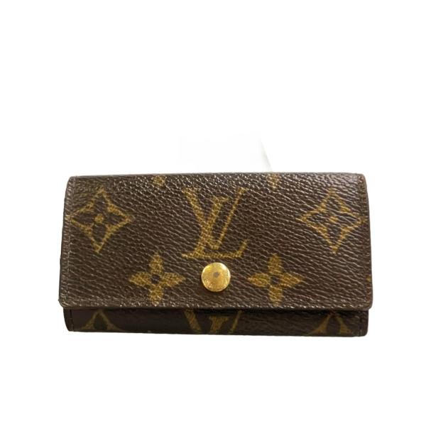 ルイ・ヴィトン 4連キーケース ミュルティクレ 4 モノグラム M62631 レディース メンズ LOUIS VUITTON 中古