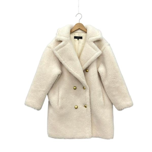 美品✨アルアバイル　ウールMIXボアPコート オフホワイト　ピーコート　23AW ウールボアコート(ホワイト) – stylist-kurakuen