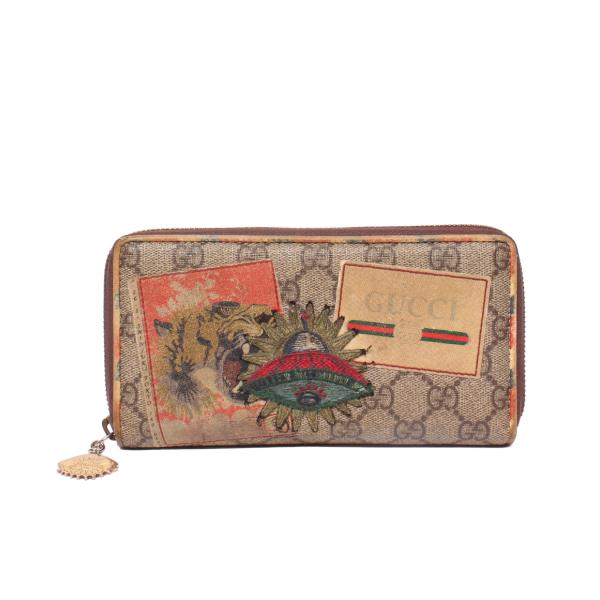 GUCCI 長財布 メンズ グッチ ラウンドファスナー長財布 GGスプリーム 473909 496334 メンズ