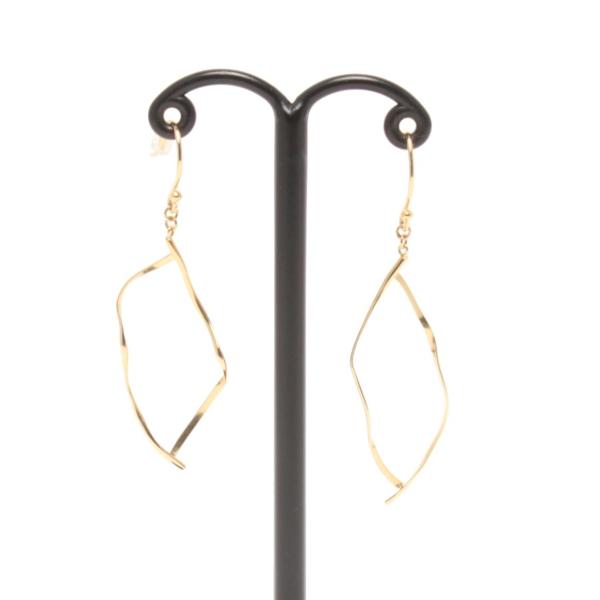 EAU DOUCE 4℃ヨンドシー K18YG/K18PG/PT フープピアス EAU DOUCE 4