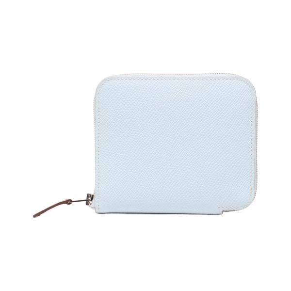 美品 エルメス ラウンドファスナー財布 □D刻印 シルバー金具 アザップ
