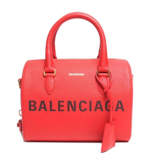 美品❗️バレンシアガ 2wayレザーミニボストンバッグVILLE BOWLING バレンシアガ 2wayレザーミニボストンバッグ ゴールド金具 VILLE