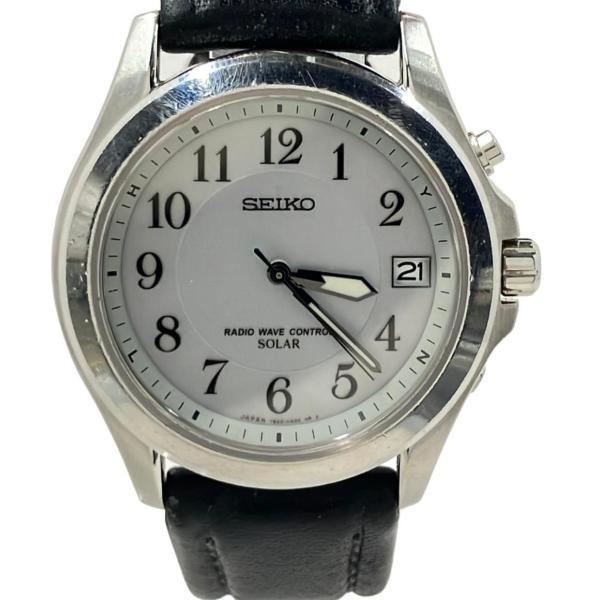 セイコー 腕時計 7B22 メンズ ソーラー電池 中古超美品！(10075) hugall_rc-it1bmsgl7s72-n476