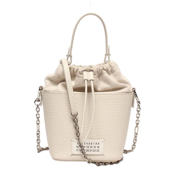 MARTIN MARGIELA マルタンマルジェラ 2WAY 肩掛け 斜め掛け ショルダーバッグ ハンドバッグ 5AC バケットバッグ S61WG0035    ブラック 黒 シルバー金具 レディース 美品【中古品】 Maison Margiela（旧Maison Martin Margiela） - Maison Martin