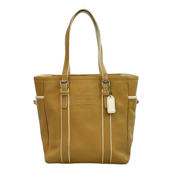 【新品】COACH トートバッグ 8E92 ベージュ A4 希少 コーチ トートバッグ 8E92 レディース COACH 中古 : Rehello by
