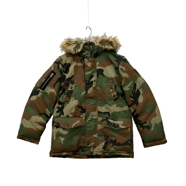 美品 ポロ・ラルフローレン ダウンジャケット 迷彩柄 キッズ SIZE M 