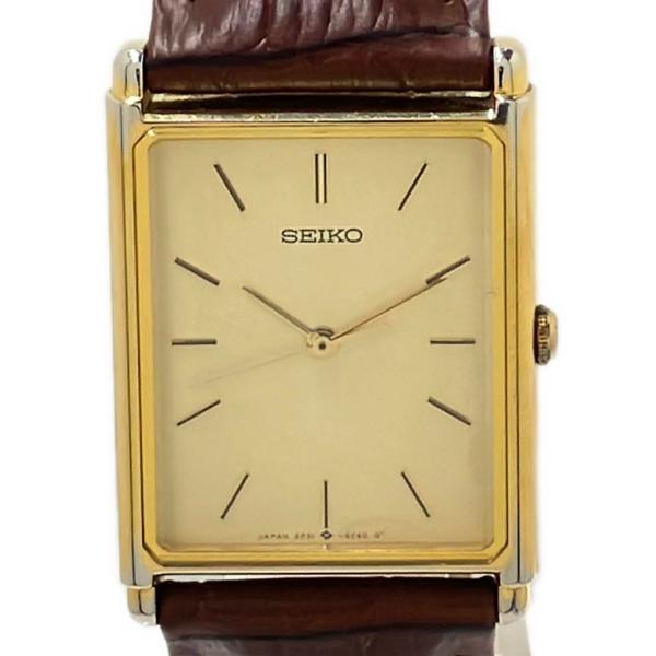 セイコー 腕時計 シャリオ クオーツ ゴールドそ 5P31-5D40 メンズ