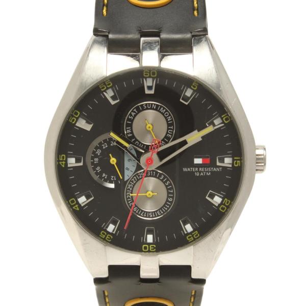 【美品】  トミーヒルフィガー　時計 TOMMY HILFIGER トミーヒルフィガー 腕時計 手表 メンズ シリコン