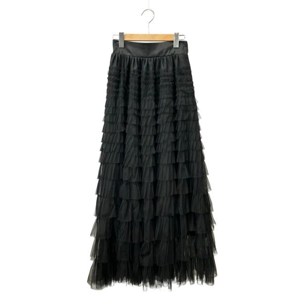 未使用amomma アモマ ボリューム フレア スカート ティアード ドット 美品 アモマ ティアードチュールスカート レディース AMOMMA 中古