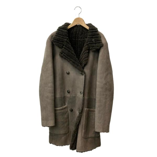 ジョルジオアルマーニ リバーシブルムートンコート レディース SIZE 46
