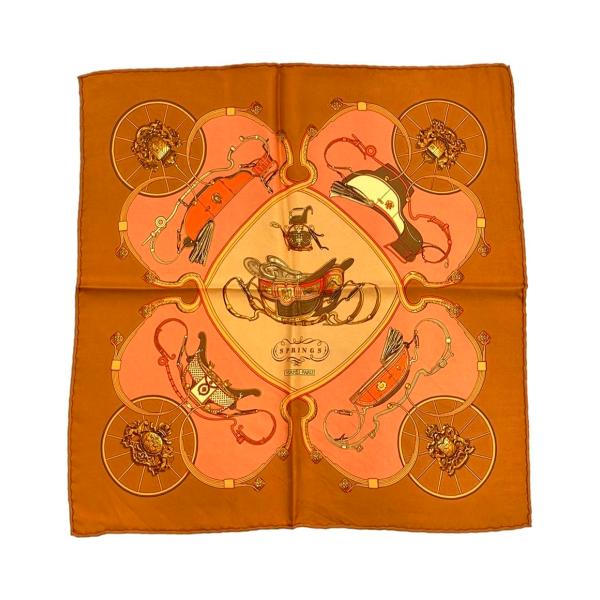 エルメス スカーフ プチカレ シルク 100% SPRINGS レディース HERMES