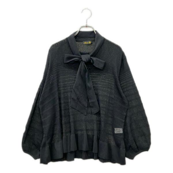 美品 ドゥロワー 裾フリル リボンタイニット レディース (M