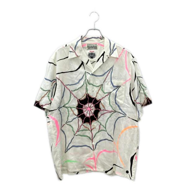 美品 ワコマリア ウルフズヘッド 半袖シャツ メンズ SIZE M WACKO