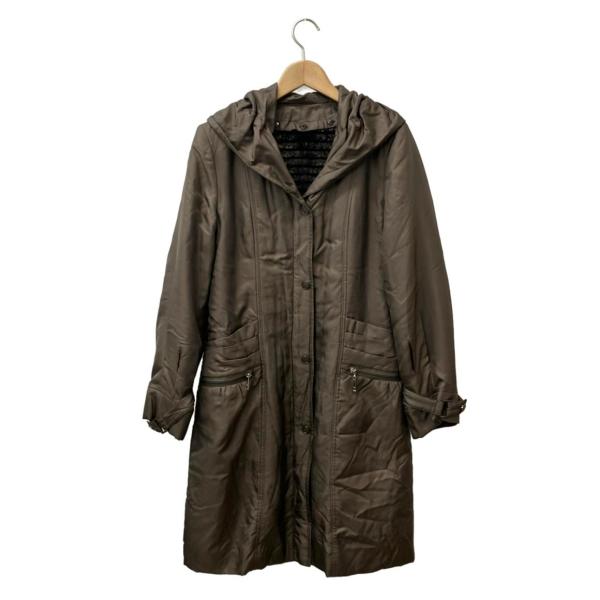 美品 岐阜毛被 ライナーファー トレンチコート レディース SIZE L 中古 
