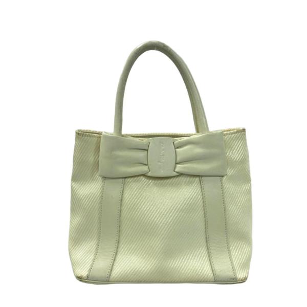 サルヴァトーレフェラガモ リボンレザーミニトートバッグ ハンドバッグ