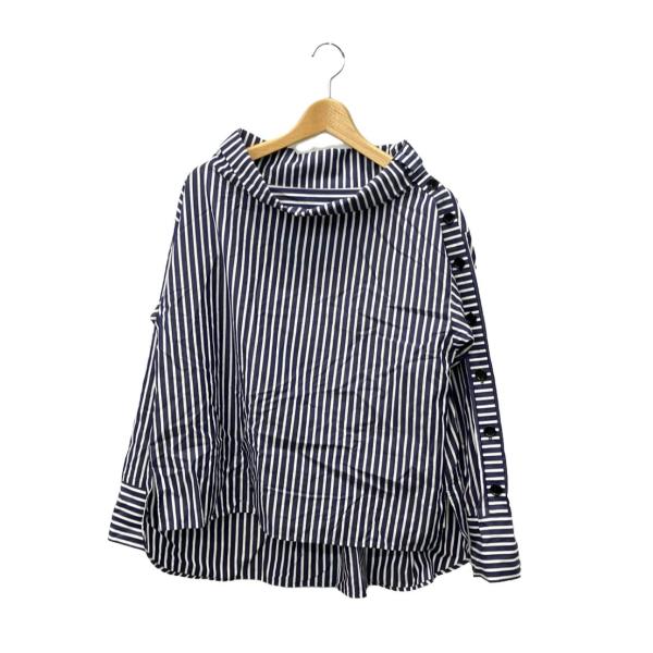 美品 ピンキー＆ダイアン ストライプ柄長袖ブラウス レディース SIZE
