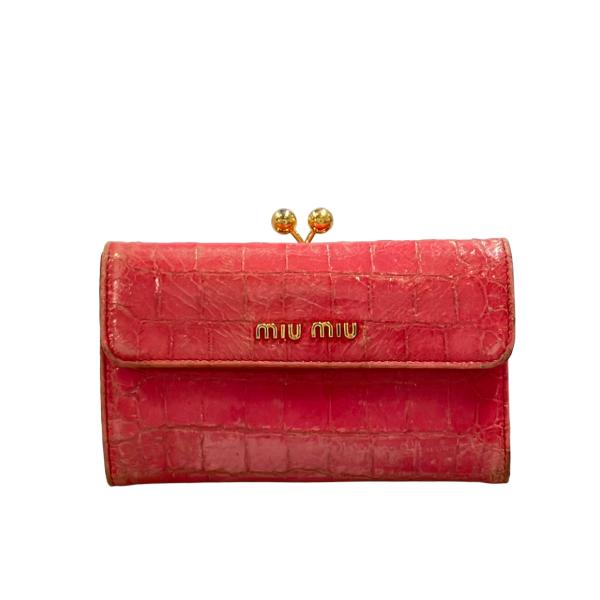 ミュウミュウ 二つ折り財布 レディース MIUMIU 中古 : Rehello by