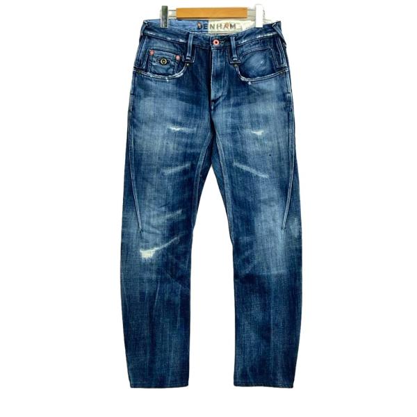 デンハム DENHAM ダメージデニムパンツ メンズ W27 L32 デンハム ダメージデニムパンツ メンズ SIZE W27 L32 (S) DENHAM 中古