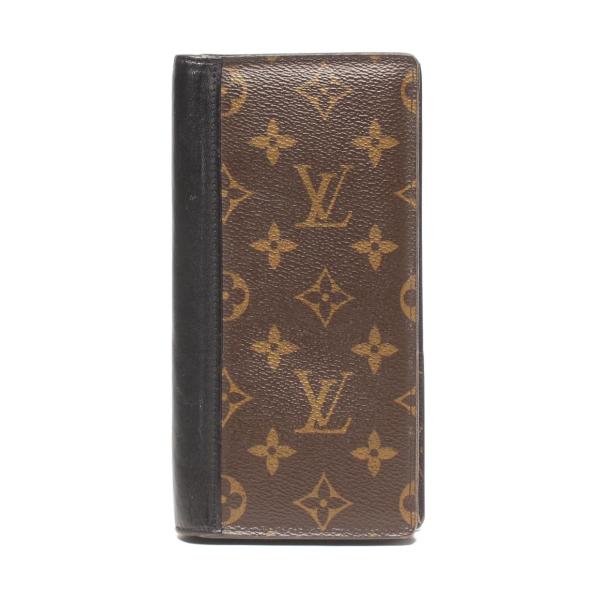 LOUIS VUITTON ルイヴィトン 二つ折り長財布/ポルトフォイユ・ブラザ/モノグラム/マカサー/M69410/RA3***/ルイ・ヴィトン/Aランク/04【中古】 ルイ・ヴィトン 長財布 ポルトフォイユ ブラザ モノグラム マカサー