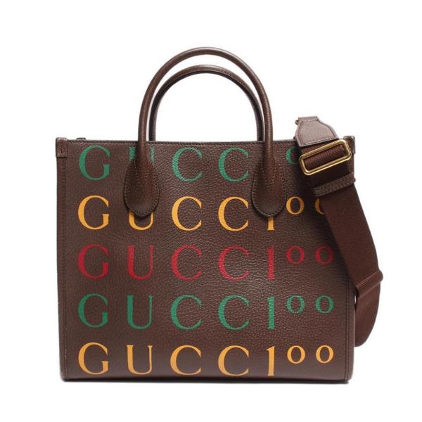 グッチ トートバッグ ショルダーバッグ レザー ゴールド金具 100周年