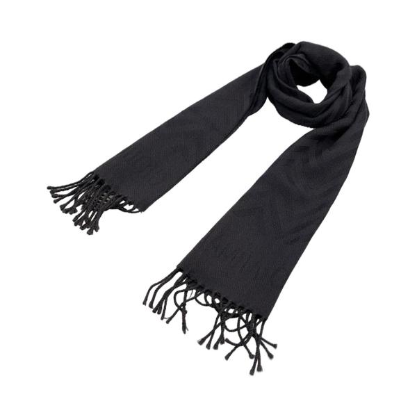 ジョルジオ アルマーニ GIORGIO ARMANI カシミヤ マフラー 黒 ジョルジオアルマーニ マフラー ウール100% メンズ GIORGIO ARMANI