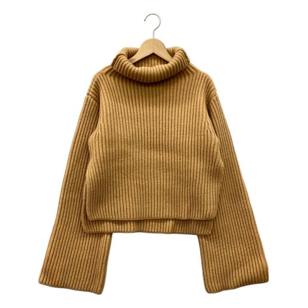 美品　THE SHISHIKUI  HAND MADEニット /BROWN THE SHISHIKUI ハンドメイドニットセーター ハンドメイド