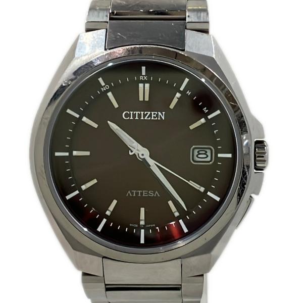 極美品✨稼動 CITIZEN アテッサ H110-T016308 電波ソーラー シチズン 腕時計 アテッサ 電波ソーラー ソーラー ブラウン H110