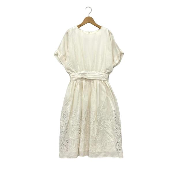 【未使用品】エストネーション　ワンピース　白　38サイズ エストネーション 半袖ワンピース レディース SIZE 38 (M) ESTNATION
