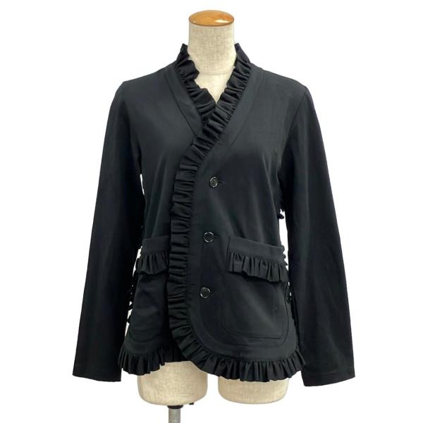 新品未使用。noir kei ninomiya フリルノーカラージャケット ノワールケイニノミヤ ノーカラージャケット フリル レディース
