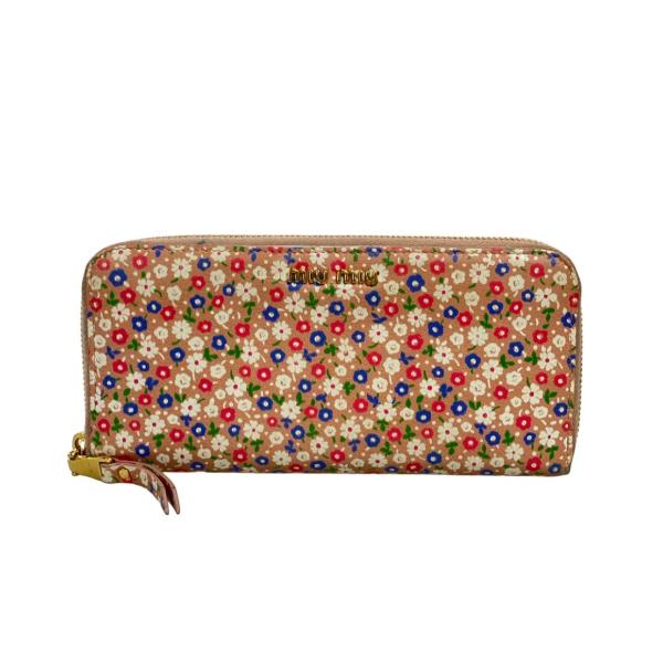 ミュウ ラウンドファスナー長財布 花柄 レディース Miu 中古 : Rehello