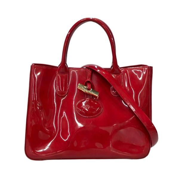 ロンシャン 2way ハンドバッグ ショルダーバッグ 斜め掛け パテント