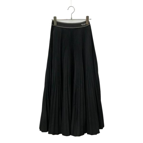 プラダ プリーツスカート ウエストロゴ レディース SIZE 40 (M) PRADA