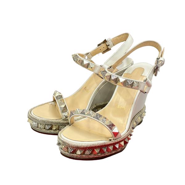 クリスチャンルブタン ウェッジソールサンダル レディース SIZE 37